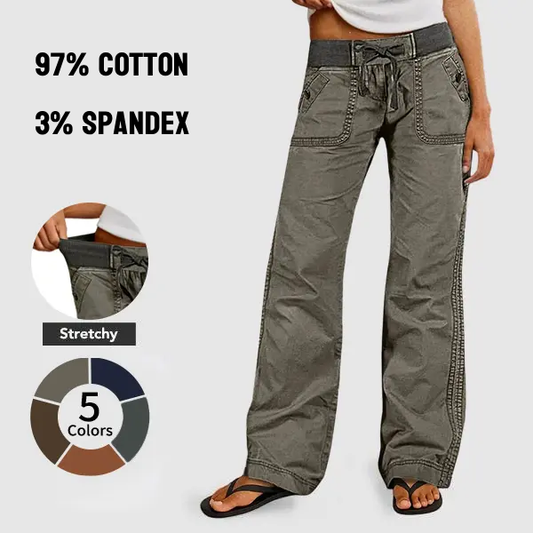 ⚡FINAL SALE⚡-  women-s-high-stretch-mid-rise-straight-pants（副本）