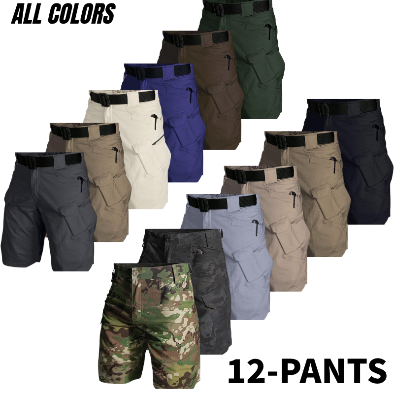Men's Multifunctional Waterproof Multi-pocket Outdoor Tactical Shorts