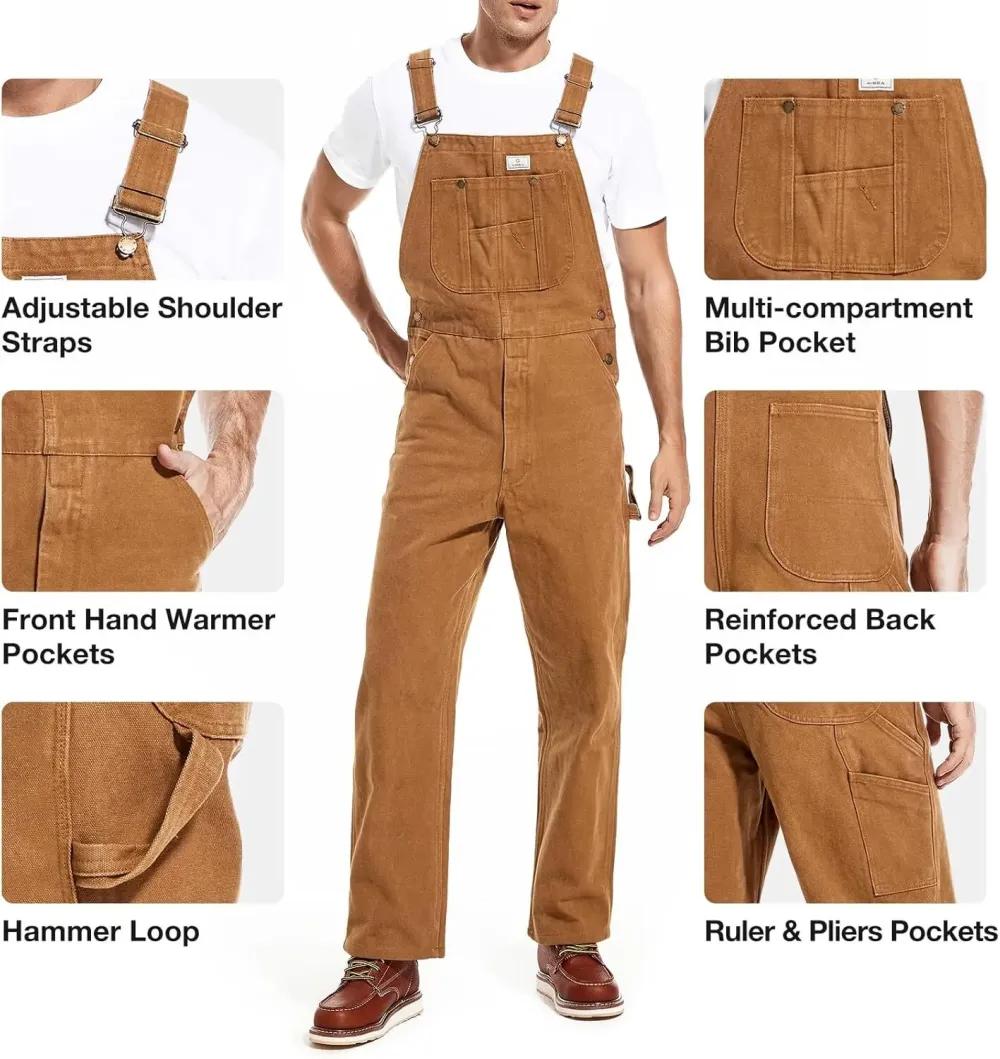 🔥Last Day 79% OFF🔥CRHT Men's Loose Fit Heavyweight Bib Overall - 4 Extreme Warmth Rating（副本）
