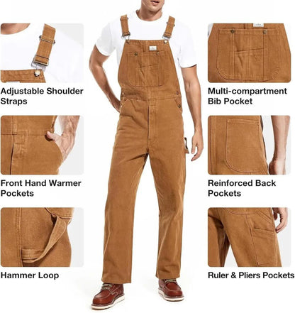 🔥Last Day 79% OFF🔥CRHT Men's Loose Fit Heavyweight Bib Overall - 4 Extreme Warmth Rating（副本）