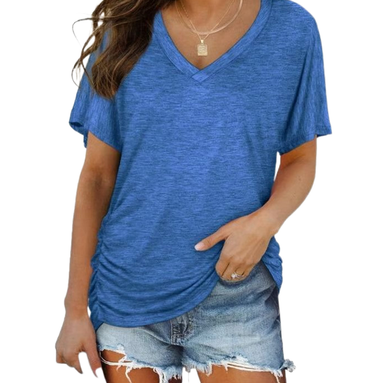 🔥 Women's V-Neck Everyday Tee | Ultra-Soft, Flattering Fit & All-Day Comfort 💖