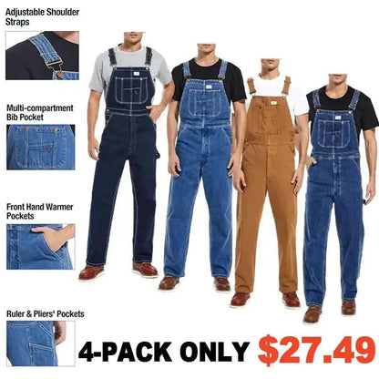 🔥Last Day 79% OFF🔥CRHT Men's Loose Fit Heavyweight Bib Overall - 4 Extreme Warmth Rating