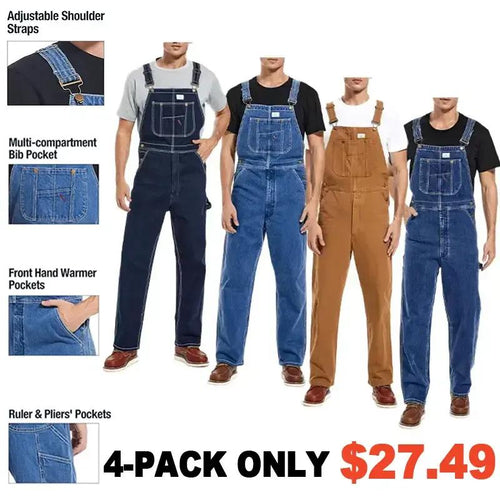 🔥Last Day 79% OFF🔥CRHT Men's Loose Fit Heavyweight Bib Overall - 4 Extreme Warmth Rating