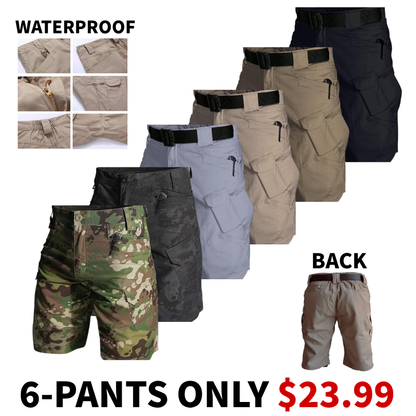 Men's Multifunctional Waterproof Multi-pocket Outdoor Tactical Shorts