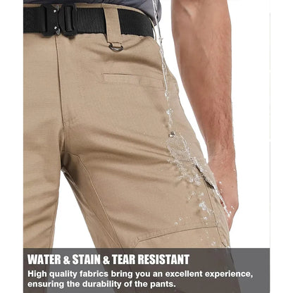 Men's Tactical Work Pants 9 Pockets Ripstop