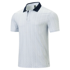 💝💝Men's Classic Polo Shirts Contrast Collar Short Sleeve Casual Solid Stylish and Printed Polo
