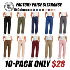Women Multi-Pocket Stretch Comfort Pants