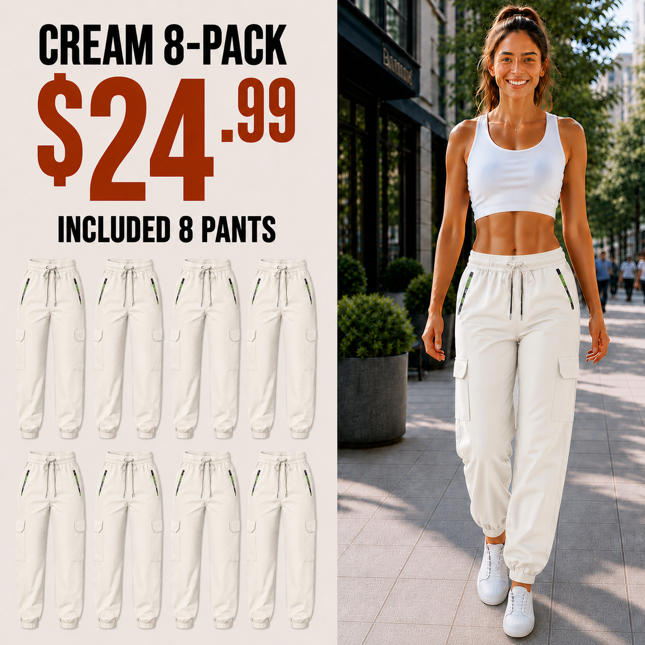 Women's Multi-Pocket Cargo Pants