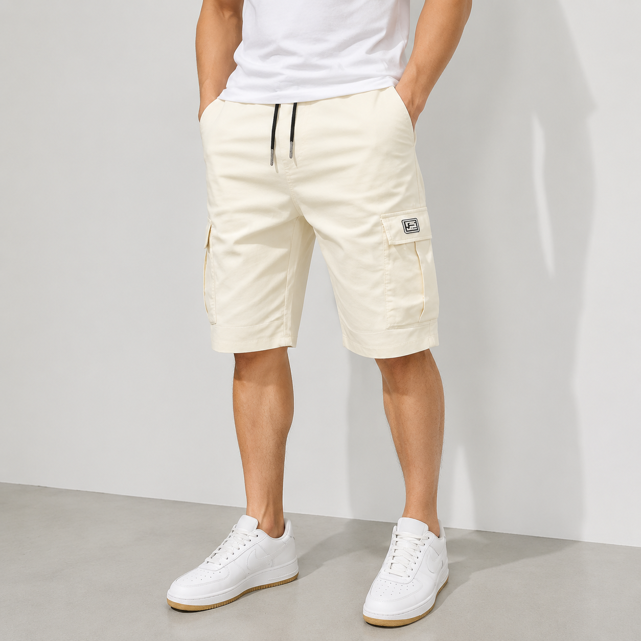 🔥 LIMITED STOCK ALERT 🔥Men's Pockets Drawstring Cargo Shorts