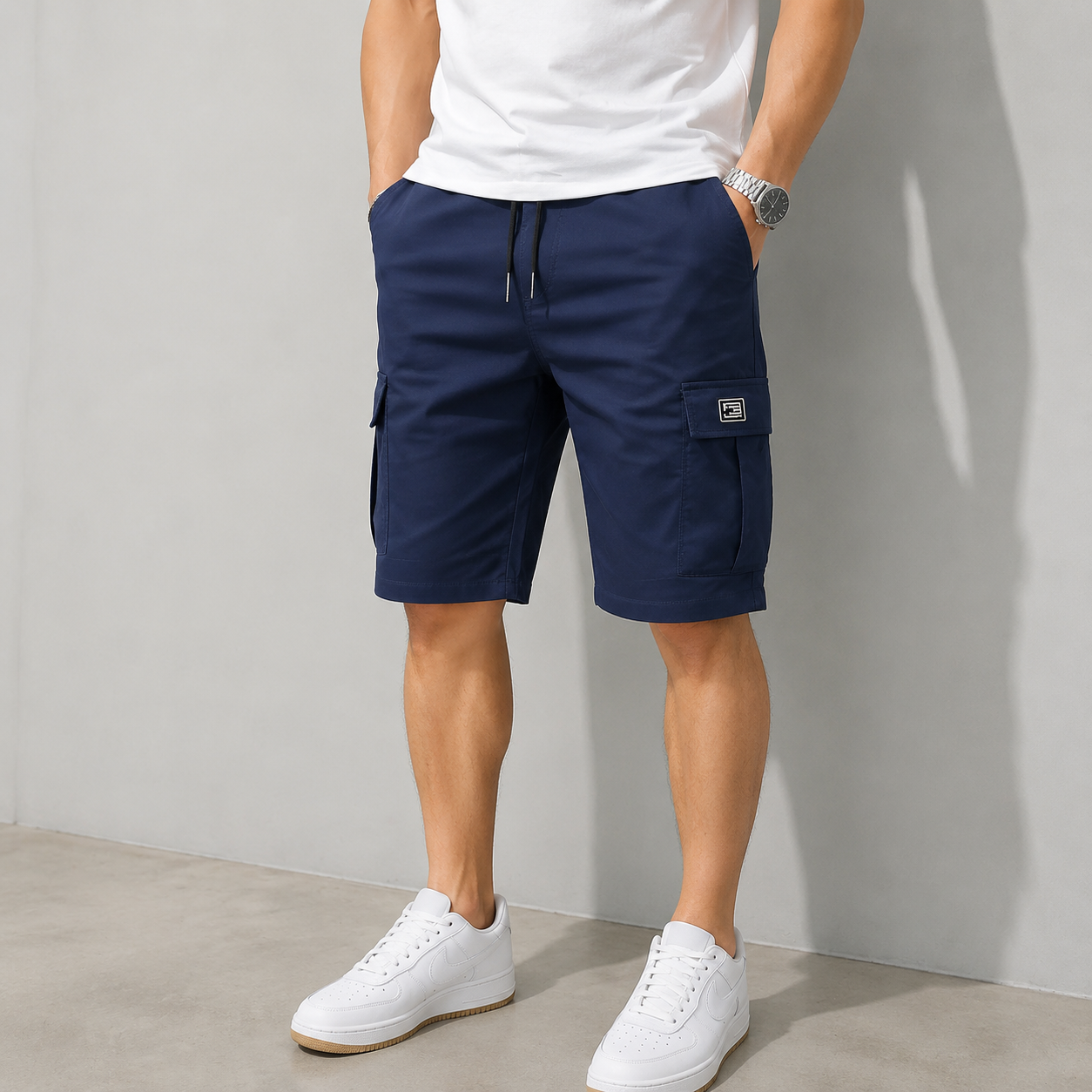 🔥 LIMITED STOCK ALERT 🔥Men's Pockets Drawstring Cargo Shorts