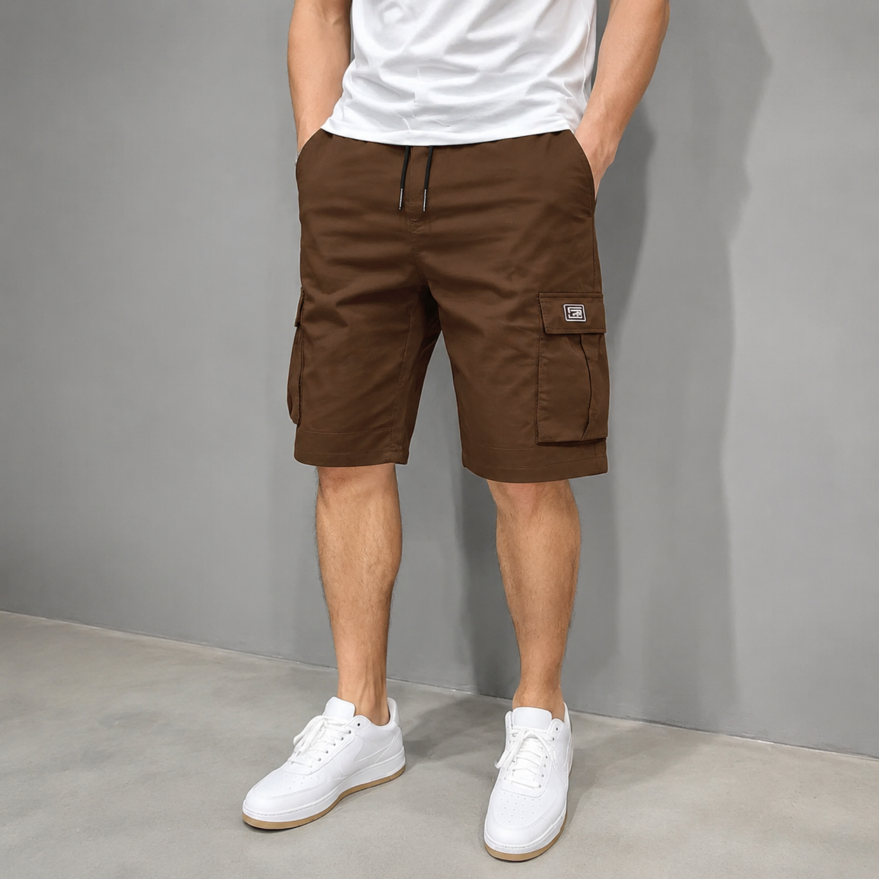 🔥 LIMITED STOCK ALERT 🔥Men's Pockets Drawstring Cargo Shorts