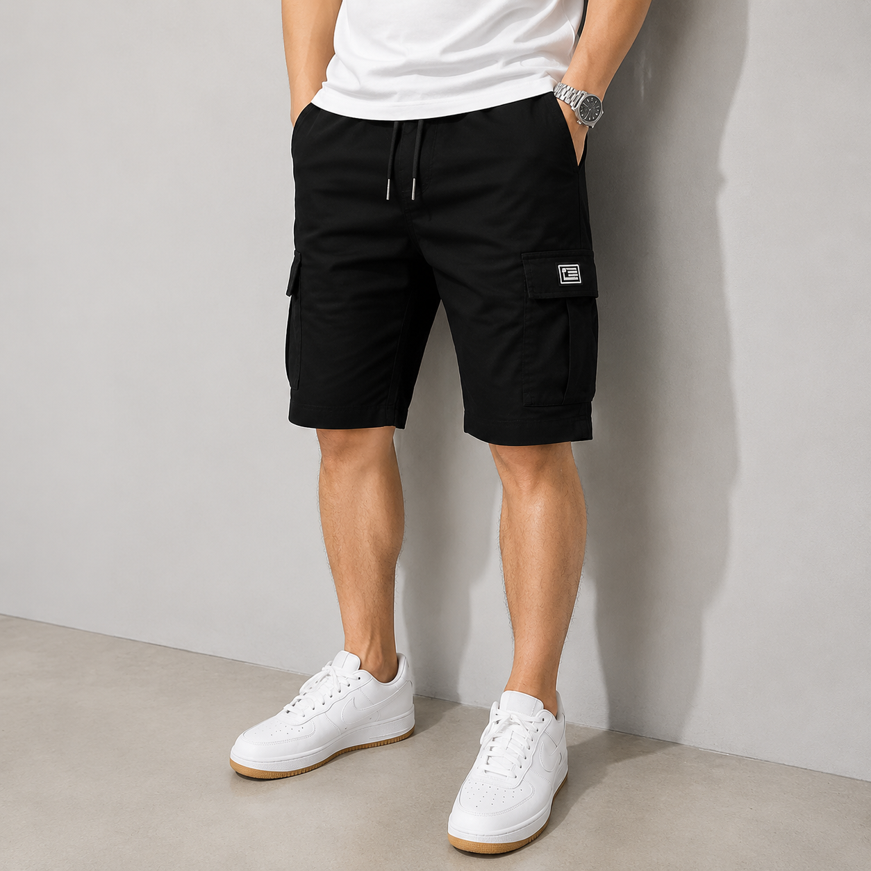 🔥 LIMITED STOCK ALERT 🔥Men's Pockets Drawstring Cargo Shorts