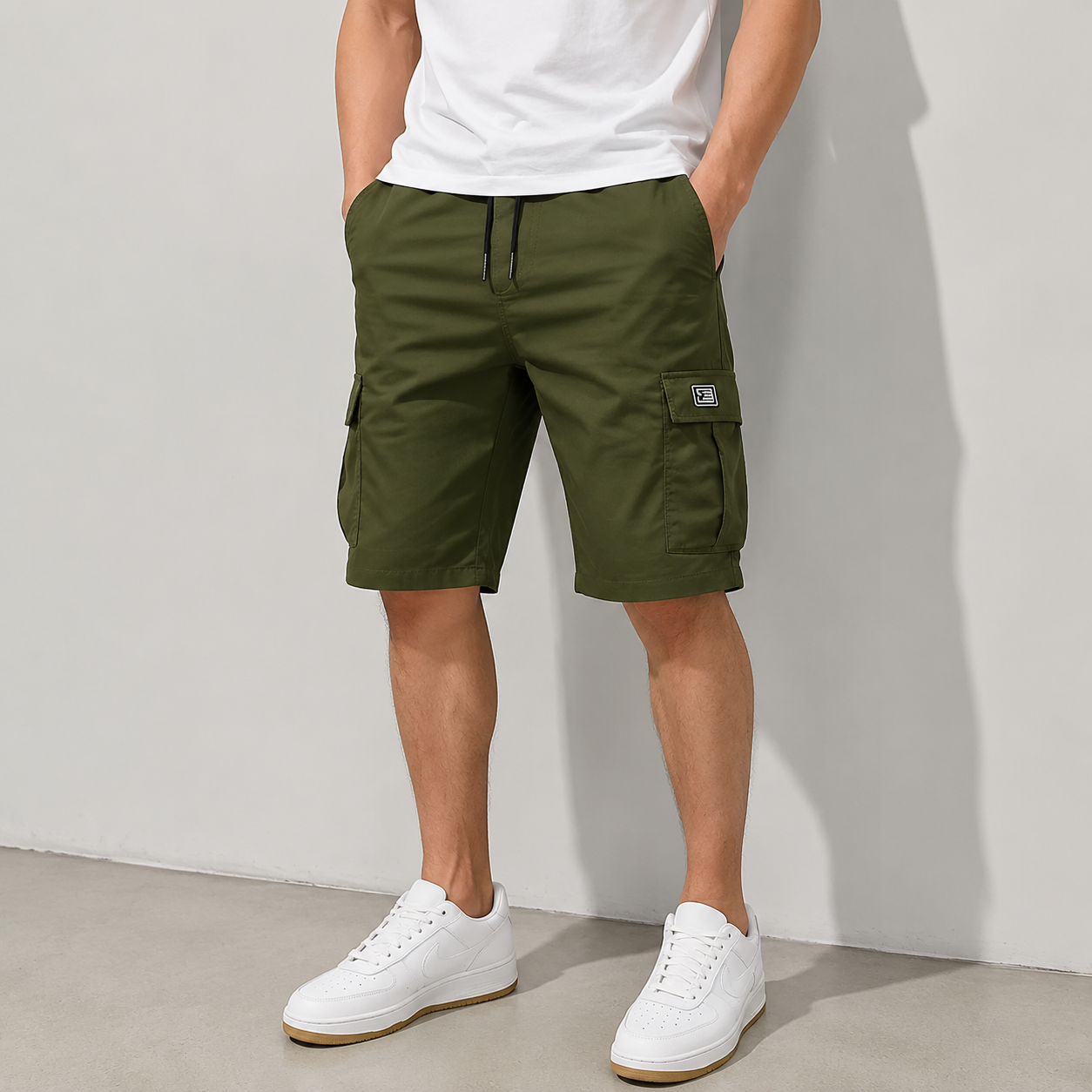 🔥 LIMITED STOCK ALERT 🔥Men's Pockets Drawstring Cargo Shorts