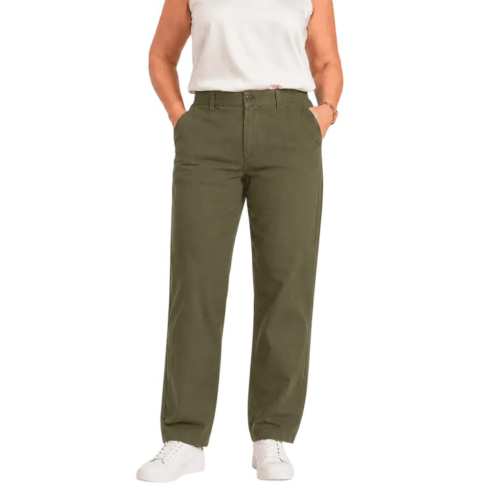 Women Multi-Pocket Stretch Comfort Pants