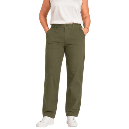 Women Multi-Pocket Stretch Comfort Pants